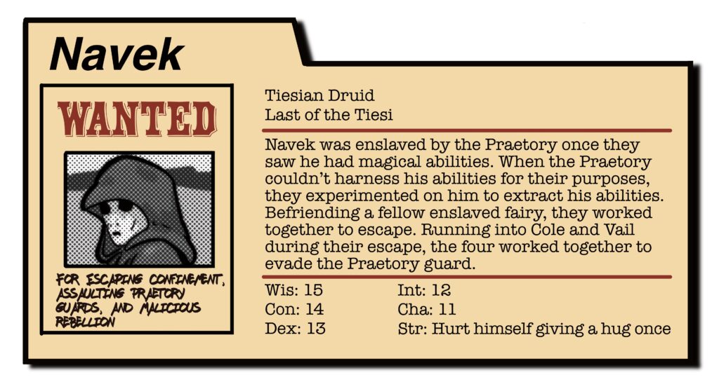 Meet Navek, the young shapeshifting Tesian!